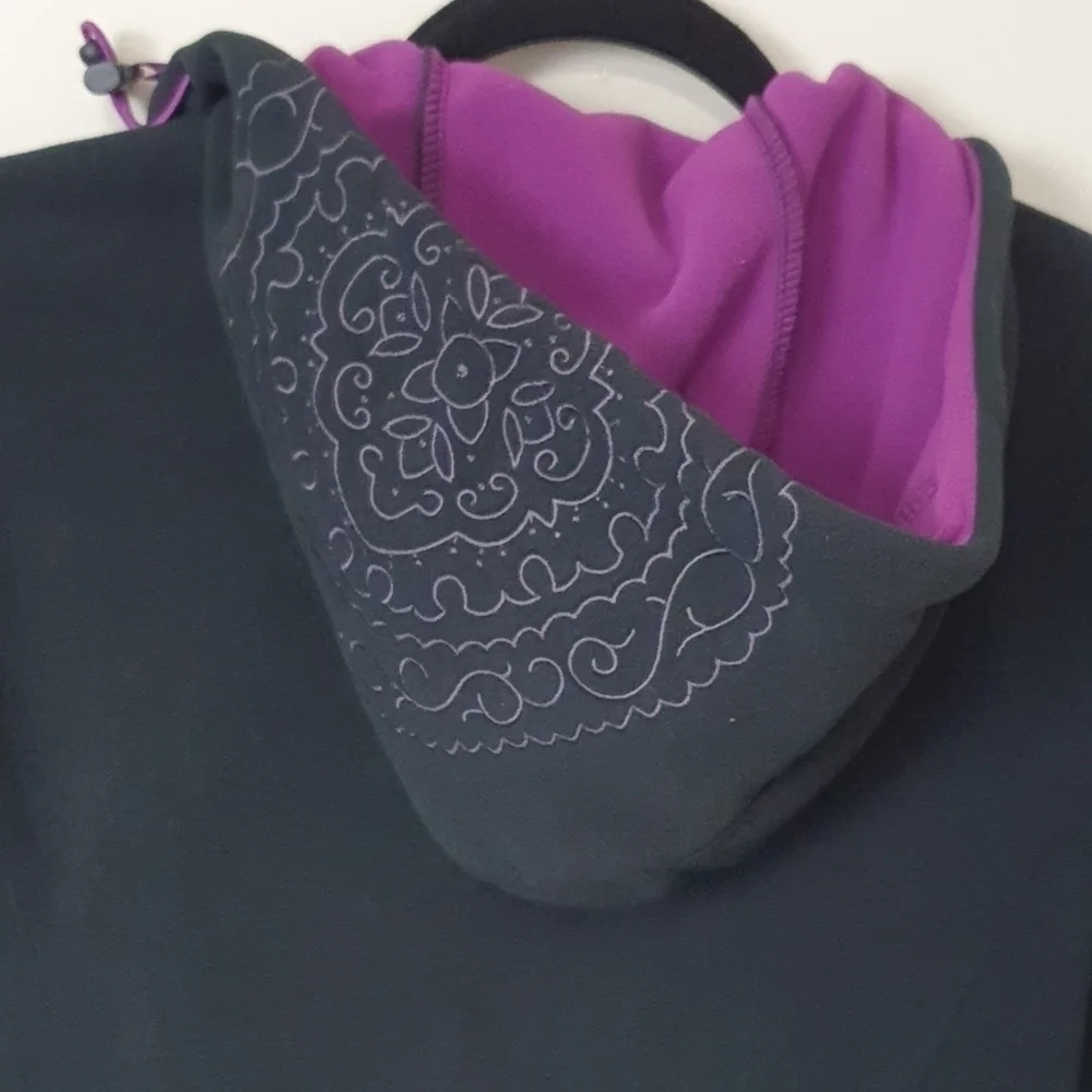 Athleta Swara Embroidered Fleece Jacket